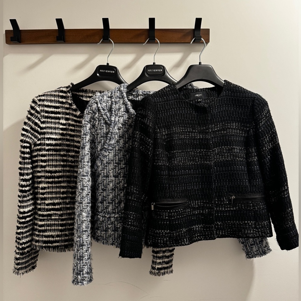 BUNDLE for 3 tweed blazer jackets from Iro and G2000